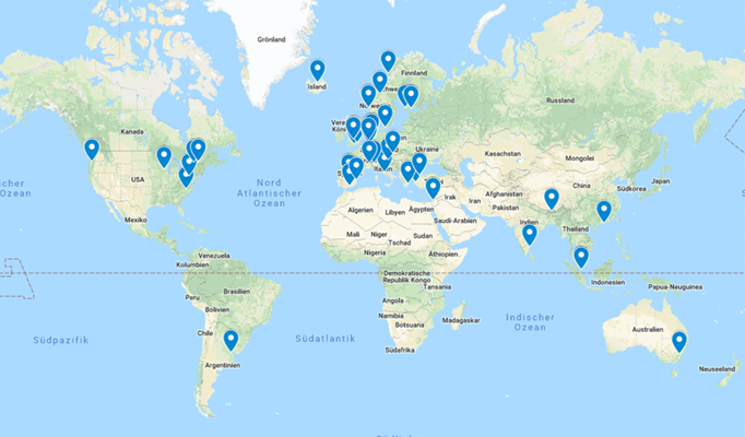 Study Abroad Map 2018-2019