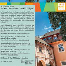 AU-f einer Reise Flyer