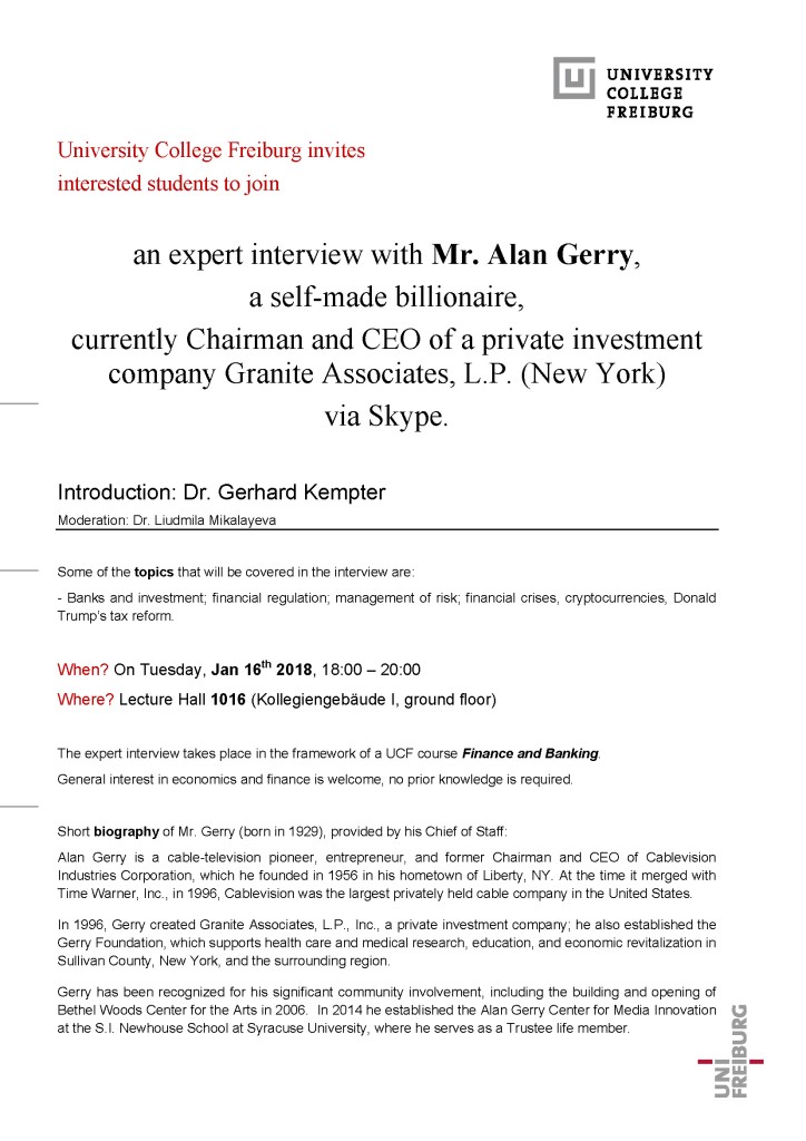 Expert Interview Alan Gerry