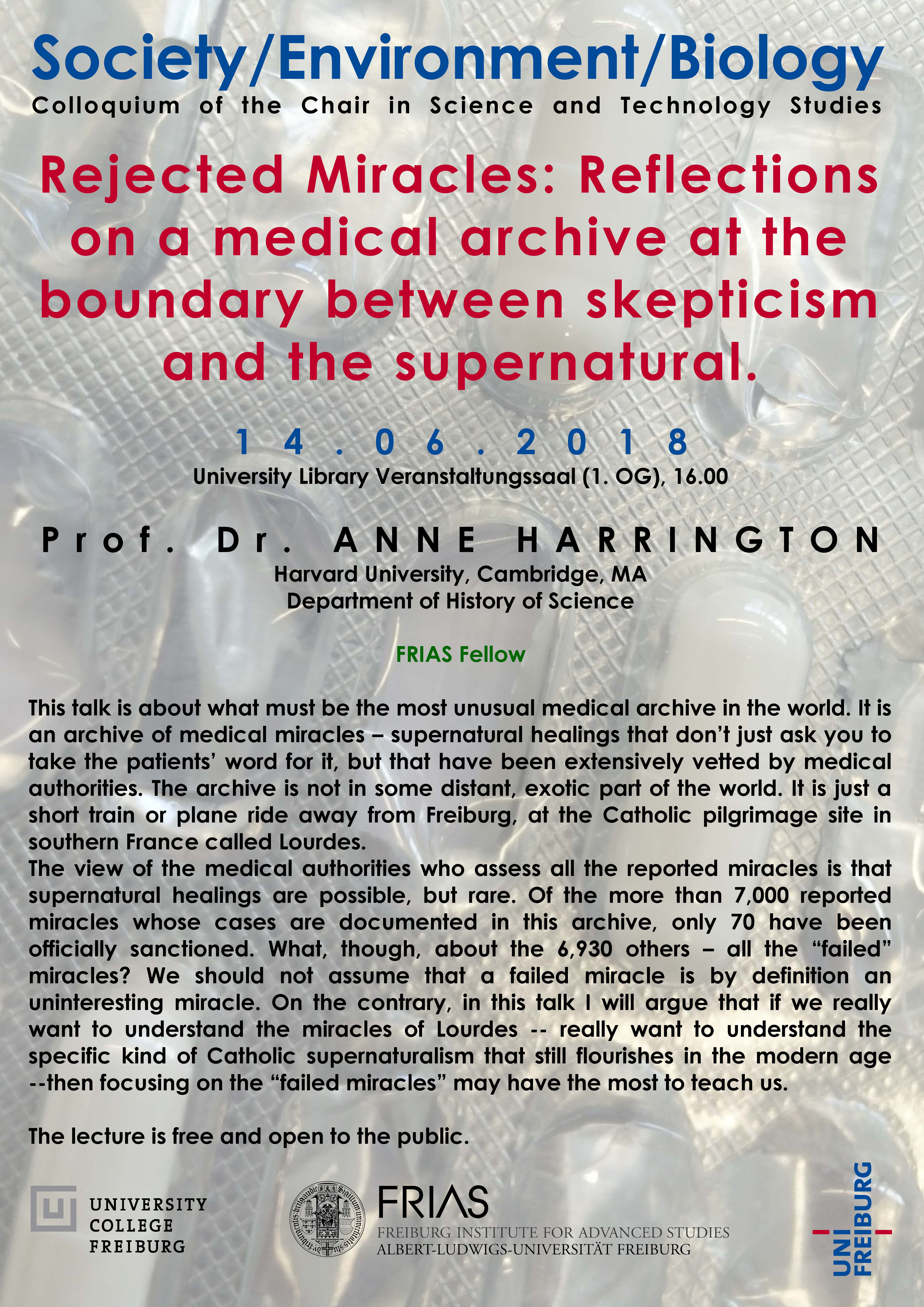 Lecture Prof. Anne Harrington
