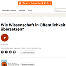 Prof. Vogelmann at Deutschlandfunk