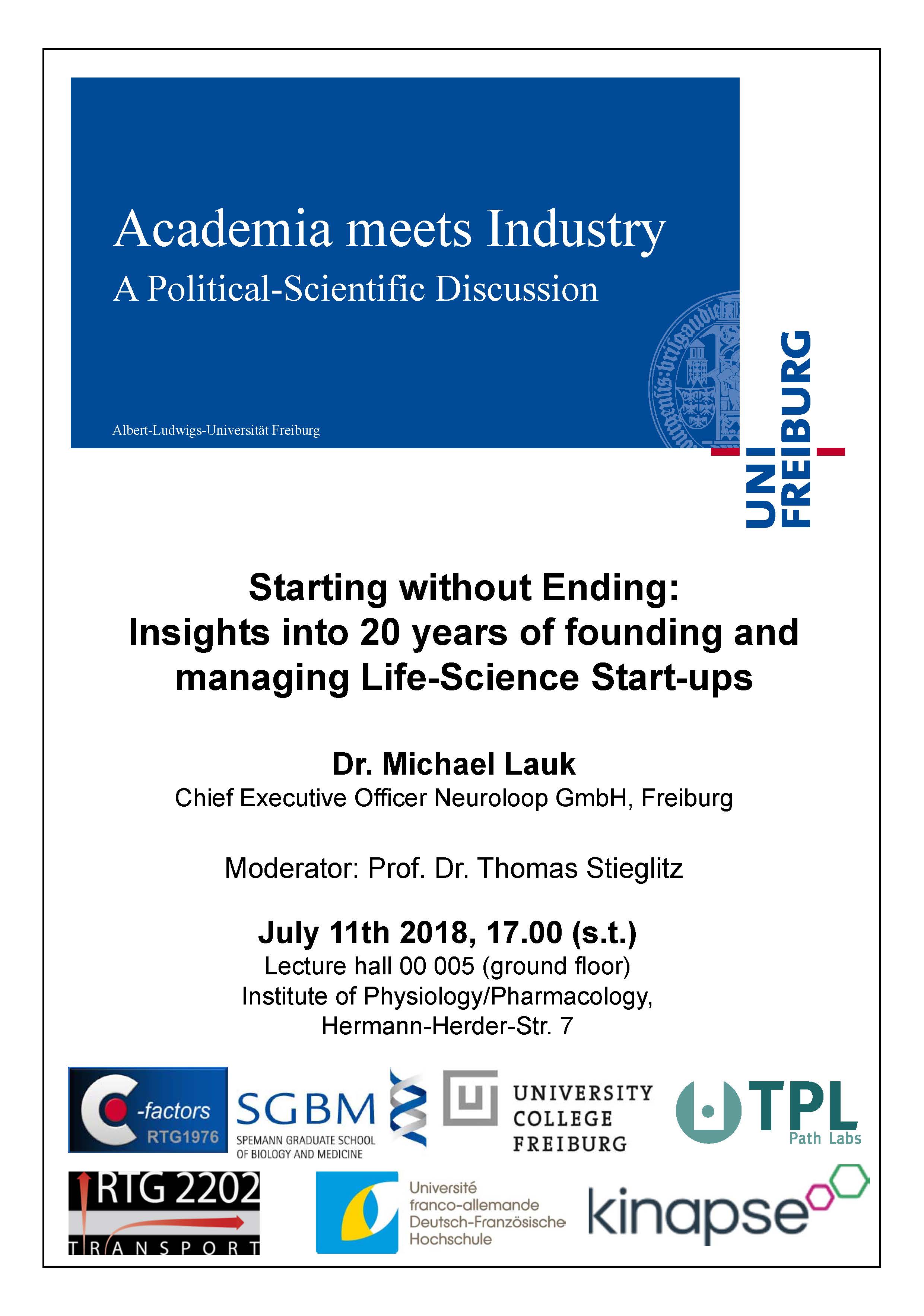 Academia meets Industry Dr. Lauk