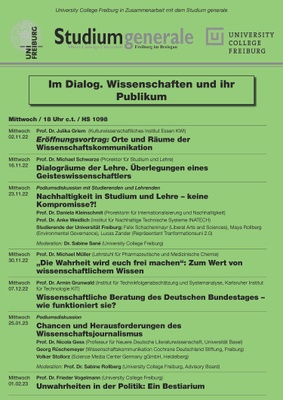 Vortragsreihe Im Dialog